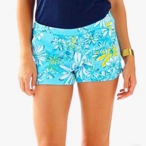 Lilly Pulitzer Adie shorts Breakwater blue Daisy Dance